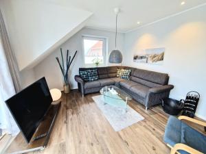 Χώρος καθιστικού στο Ferienwohnung Fiete P.