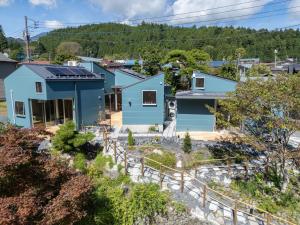 a house with solar panels on the roof at Silver Daisy Stay Nikko in Nikko