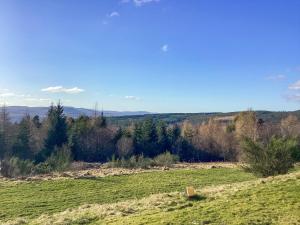 a grassy field with a hill in the distance at The Cooks Apartmen - Uk48668 in Lairg