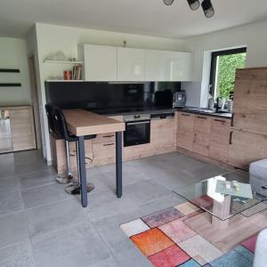 Η κουζίνα ή μικρή κουζίνα στο Ferienwohnung Wiesengrund +13 φωτογραφίες