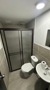 Koupelna v ubytování Hostal casa los naranjitos