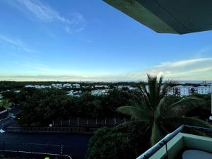 a view of a city from the balcony of a building at 35 m2 studio 2 private parking spaces in La Possession