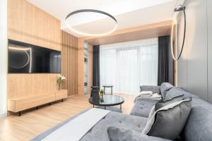 Χώρος καθιστικού στο MARGI Tiffany Apartament BASEN POOL SAUNA
