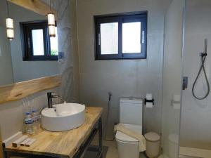 Koupelna v ubytování RUBONA HILL Lodge