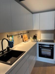 Kuchyň nebo kuchyňský kout v ubytování Modern apartment with perfect location