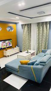 Televiisor ja/või meelelahutuskeskus majutusasutuses KOL Résidence