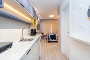 Kuchyň nebo kuchyňský kout v ubytování Studio Completo para 3 pessoas com A/C - EIX0302