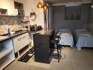 Dapur atau dapur kecil di Pousada Confort
