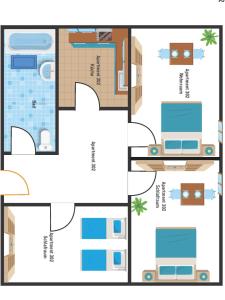 a floor plan of a building at pfefferHÄUSL in Regen