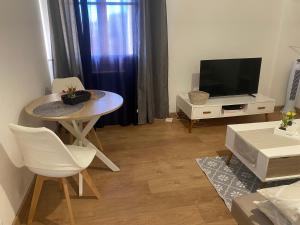 Μια τηλεόραση ή/και κέντρο ψυχαγωγίας στο Charmant T2 Nice proche promenade des anglais +1 φωτογραφίες