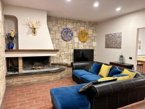 TV/trung tâm giải trí tại Villa in Umbria con piscina privata