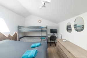 Postel nebo postele na pokoji v ubytování L'Oralya - 6 personnes - Samoens