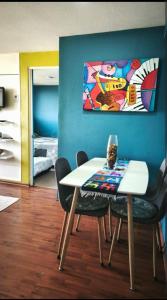 Posezení v ubytování Departamento 1 dormitorio, cercano aeropuerto y clínicas destacadas