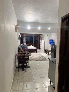 TV a/nebo společenská místnost v ubytování Golden Sun Studios