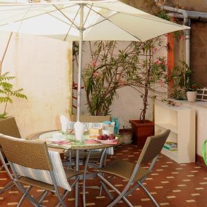 Patio nebo venkovní prostory v ubytování B&B Arabesque