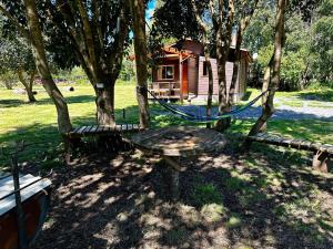 En have udenfor Cabaña La magia del Sur