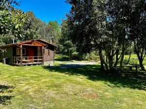 En have udenfor Cabaña La magia del Sur