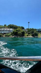 a view of a river from a boat at Refúgio da Lagoa azul in Angra dos Reis