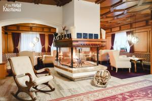 Posezení v ubytování Kristiania Small Dolomites Hotel