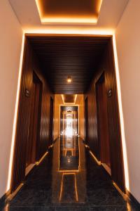 a hallway of a building with a long corridor at Royal Sweet By Sika in Canggu