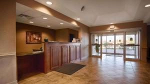 a large room with a bar in the middle at Quality Inn in Smyrna +106 photos