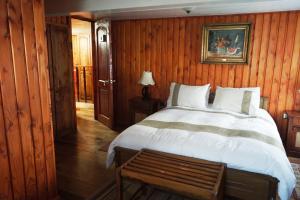 
Cama o camas de una habitación en Hosteria el Arroyo
