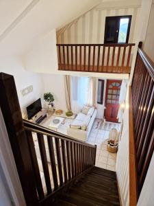 Un pat sau paturi într-o cameră la Villa Corail Gorge