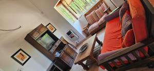 an overhead view of a bedroom with a bunk bed at Ribera Calma in Los Reartes