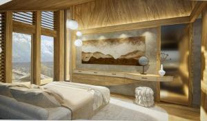 Posezení v ubytování Chalet Acorn