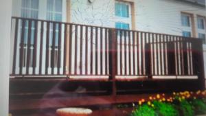 una valla negra delante de una casa en Ocean View, en Port William 3 fotos más