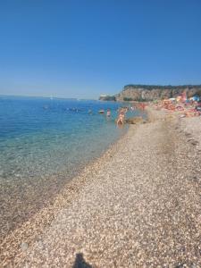 西斯蒂亚纳Paolo Guest House的一群人在海滩的水中 更多2张照片