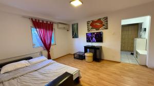 Μια τηλεόραση ή/και κέντρο ψυχαγωγίας στο Sleep And Go Uioara - Parcare Inclusa