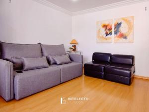 O zonă de relaxare la Edifício Capri - No Coração de Poços, com Vista deslumbrante para o Cristo