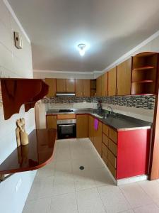 Kuchyň nebo kuchyňský kout v ubytování Apartamento Centro Histórico San Gil