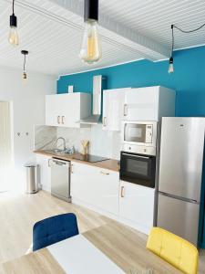 Kuchyň nebo kuchyňský kout v ubytování La Maison d'Abel, Séjournez à Chablis