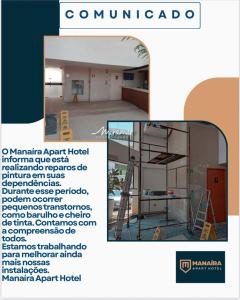 a picture of a room with a ladder at Lindo flat no Manaíra Apart Hotel in João Pessoa