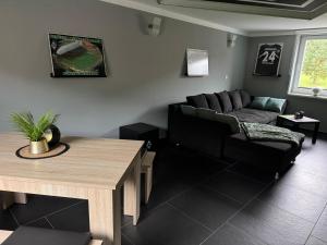 Χώρος καθιστικού στο Ferienwohnung Borussia