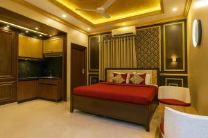 Postel nebo postele na pokoji v ubytování Bailicton Holiday Home at Goa