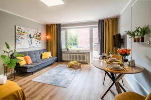 Χώρος καθιστικού στο Fewo7Home Neueröffnung Apartment an der Uni