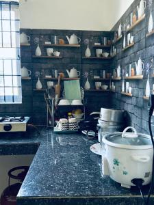 Η κουζίνα ή μικρή κουζίνα στο Oak & olive homestay