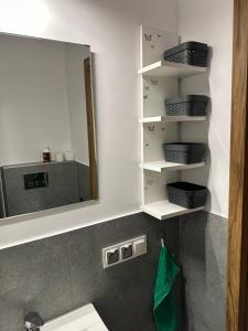 Ένα μπάνιο στο Apartament Zaciszny Kącik