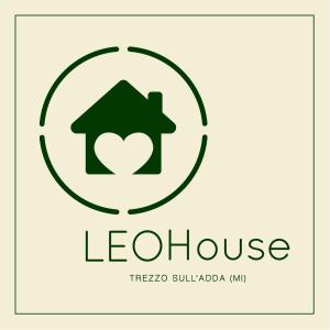 a logo for a house with a heart at Leo House in Trezzo sullʼAdda