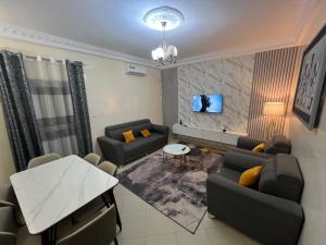 Χώρος καθιστικού στο Appartement 2 chambres