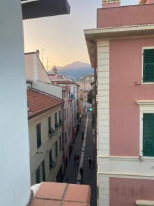 a view of a city street with buildings at Mediterranium in Loano