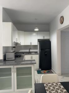 Η κουζίνα ή μικρή κουζίνα στο Beach Apartment