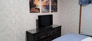 Μια τηλεόραση ή/και κέντρο ψυχαγωγίας στο Kat's Get Away Cabin