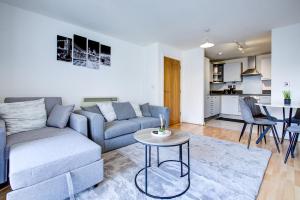 Η κουζίνα ή μικρή κουζίνα στο Luxury apartment in Stratford