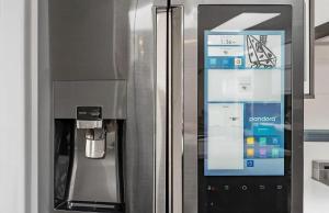 a refrigerator with a drink dispenser in a kitchen at Deluxe Room with Private Bathroom & Fast WiFi in San Francisco