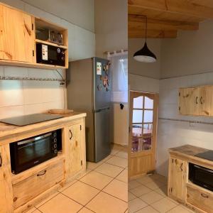 Kuchyň nebo kuchyňský kout v ubytování Chalet con Tinaja LicanRay