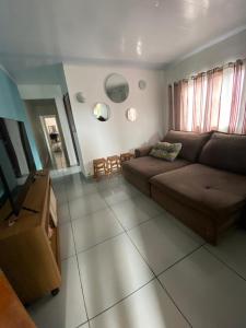 Χώρος καθιστικού στο Casa de praia